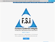 Tablet Screenshot of fontana-systemes.com